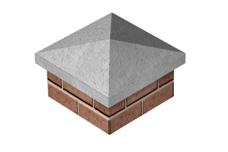12"x12" Four Way Weathered Pier Cap