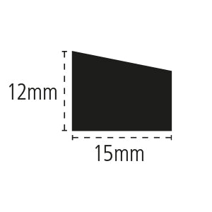 Wedge 15x12mm Hardwood 2.4mtr (HTM888)