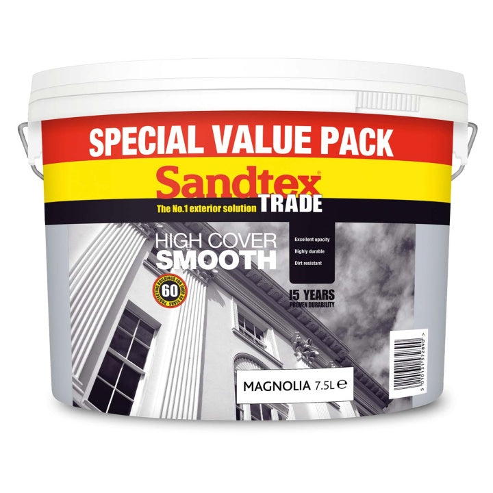 Sandtex Trade High Cover Smooth Magnolia 7.5l
