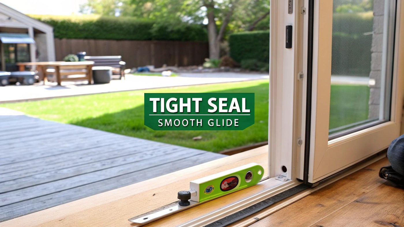 How to adjust patio doors for a tighter seal and smoother operation
