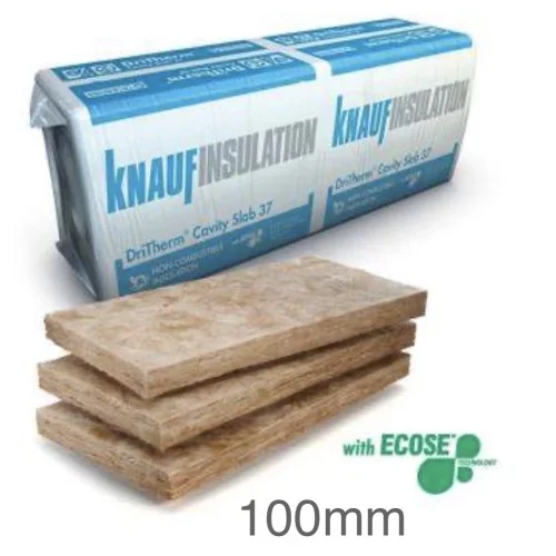 Knauf Cavity Insulation Dritherm 37 1200 x 455 x 100mm (6.55m2)