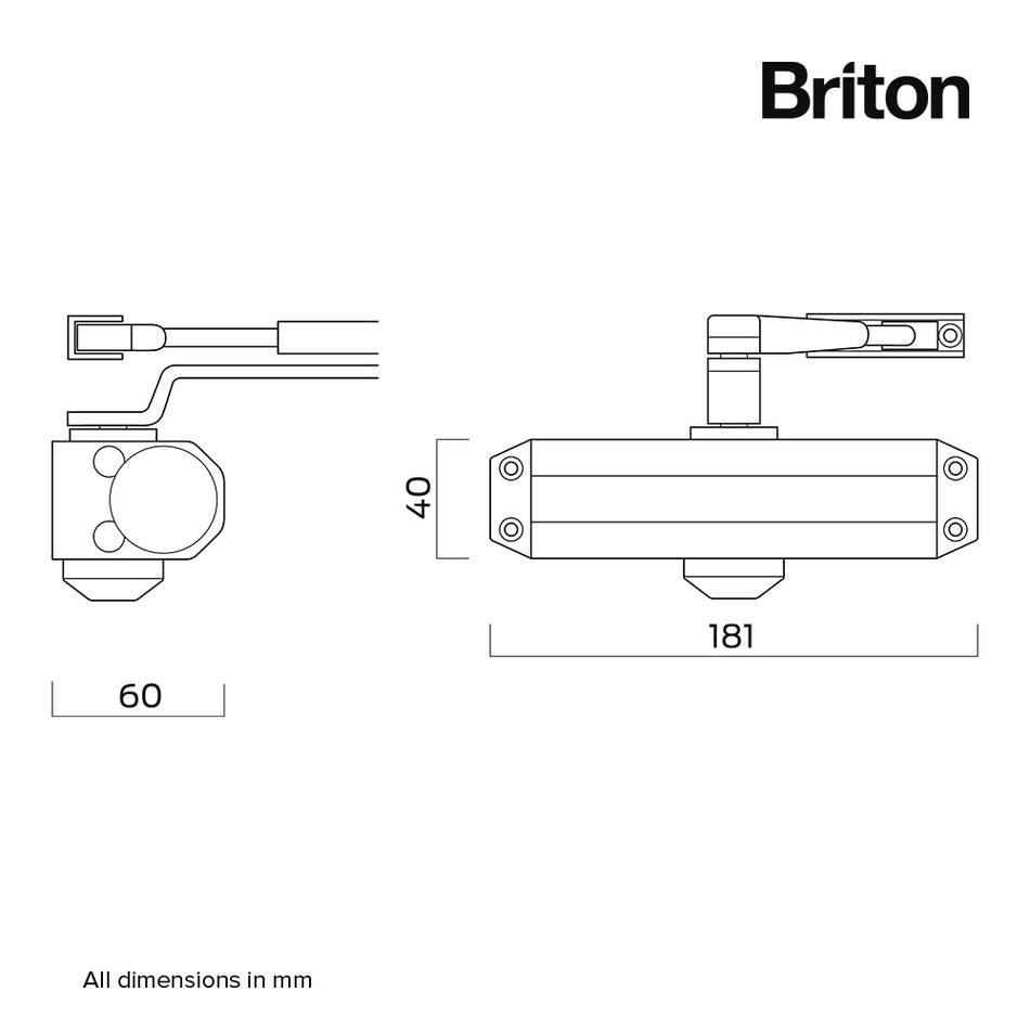 Briton 121CE Door Closer