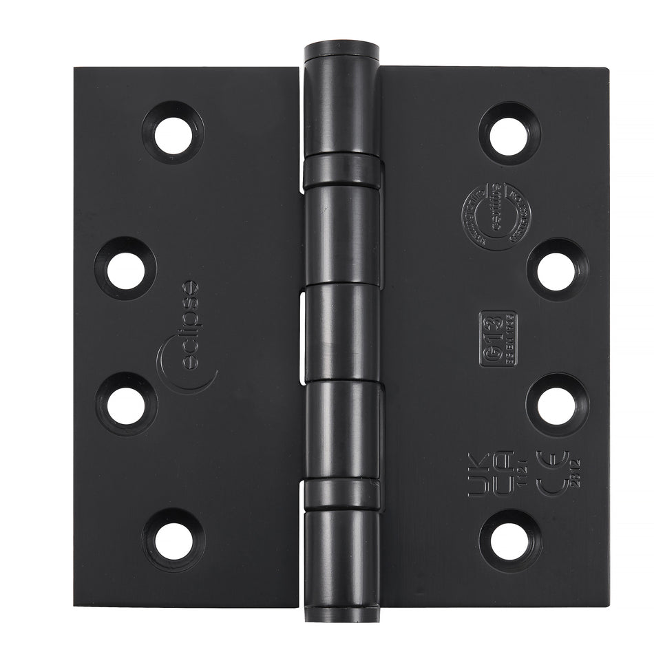 Eclipse 102 x 76mm Ball Bearing Hinge Grade 13 Matt Black