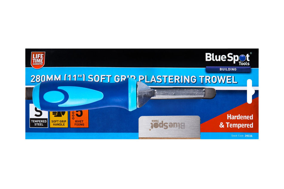 Bluespot 280mm (11") Soft Grip Plastering Trowel 24116