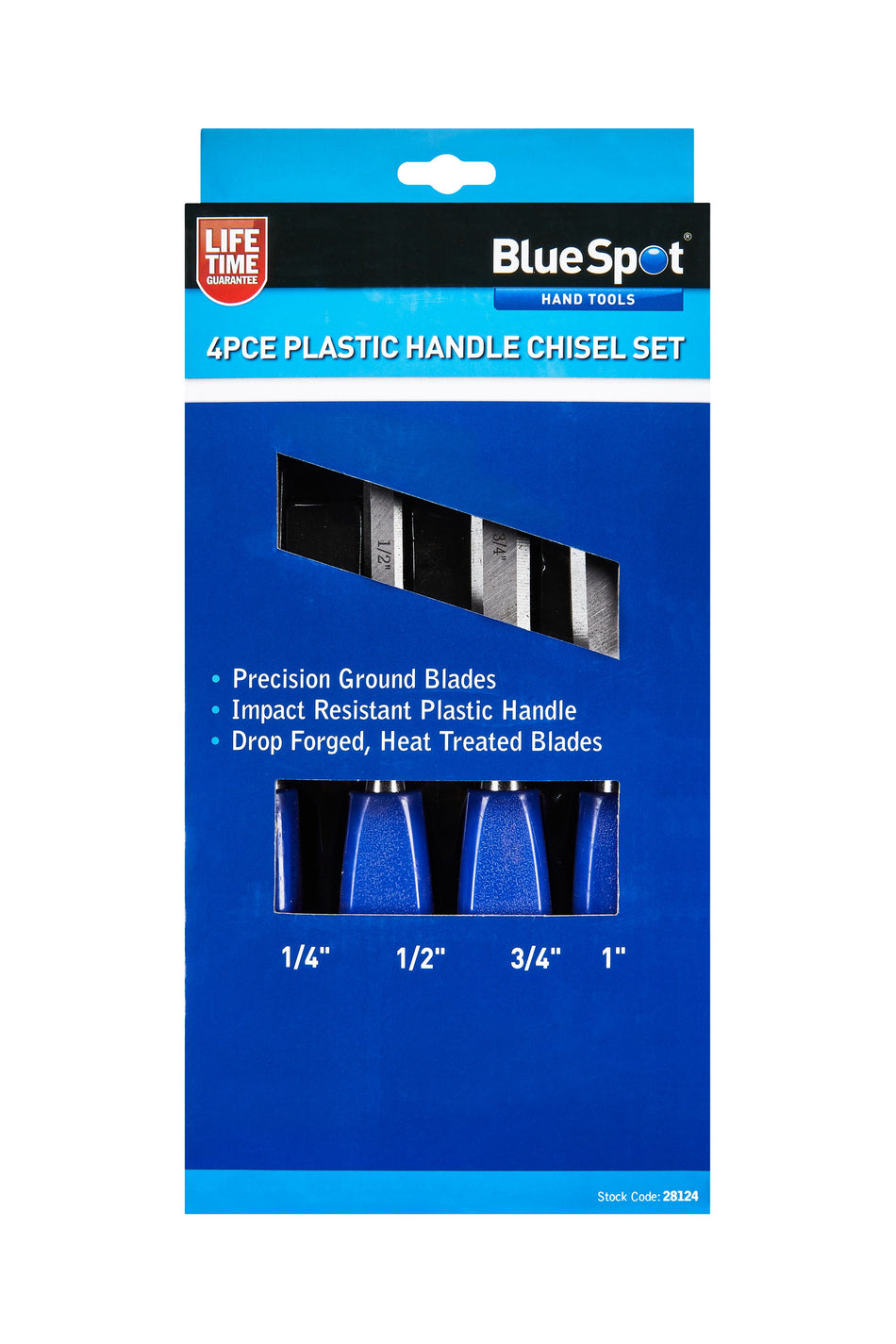 Bluespot Wood Chisel Set 4pk 28124