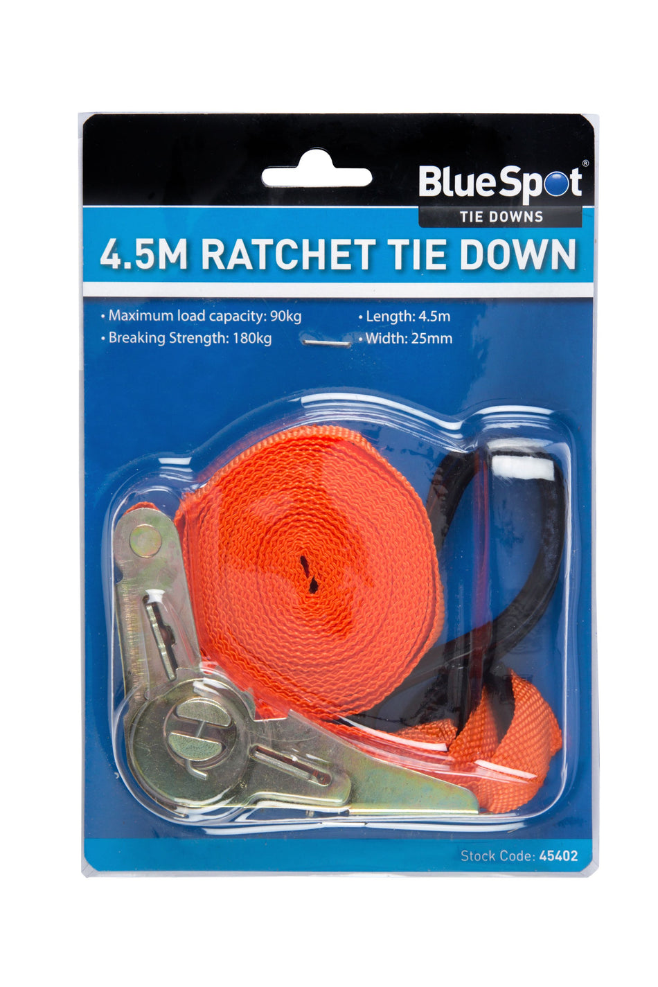 Bluespot Ratchet Tie-Down 25mm X 4.5mtr (15ft) 45402