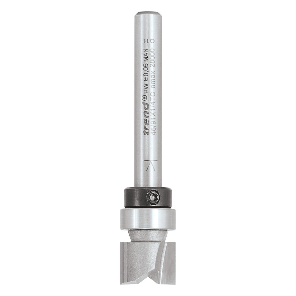 Trend 46/91X1/4TC - Guided profiler 12.7mm dia x 9.5mm cut