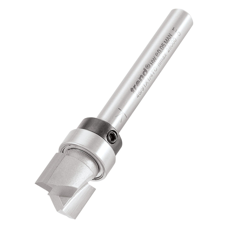 Trend 46/91X1/4TC - Guided profiler 12.7mm dia x 9.5mm cut