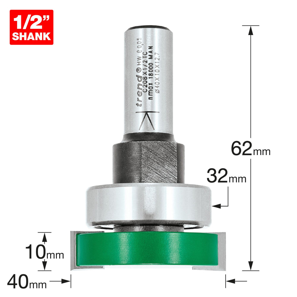 Trend C208X1/2TC - Intumescent cutter 10mm x 40mm