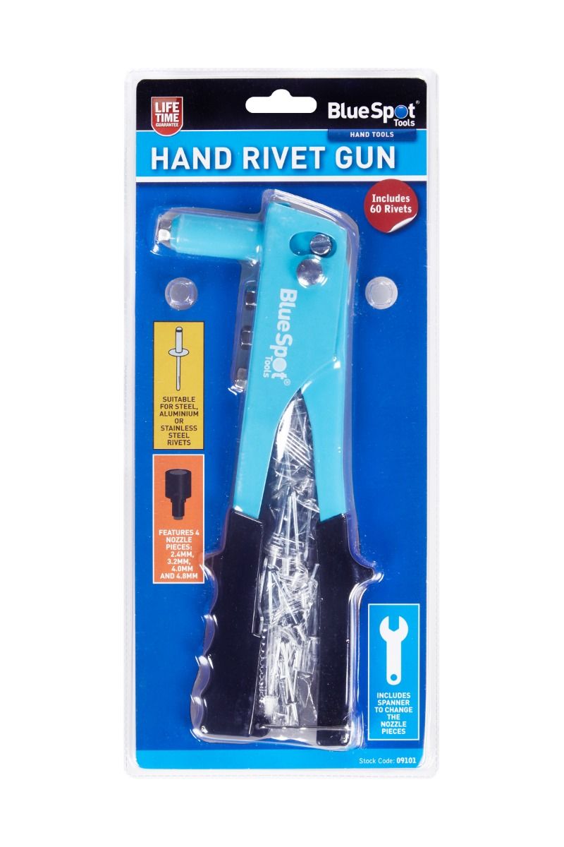 Blue Point Rivet Kit Bluespot Hand Rivet Gun with Rivets 09101