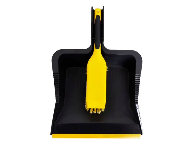 Bulldozer Heavy-duty Dustpan and Brush Set
