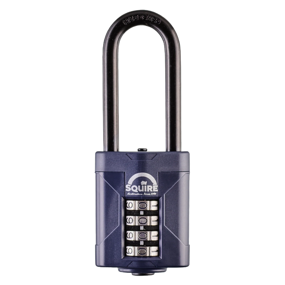 Squire 2.5 inch Long Shackle Heavy Duty Combination Padlock CP50/2.5