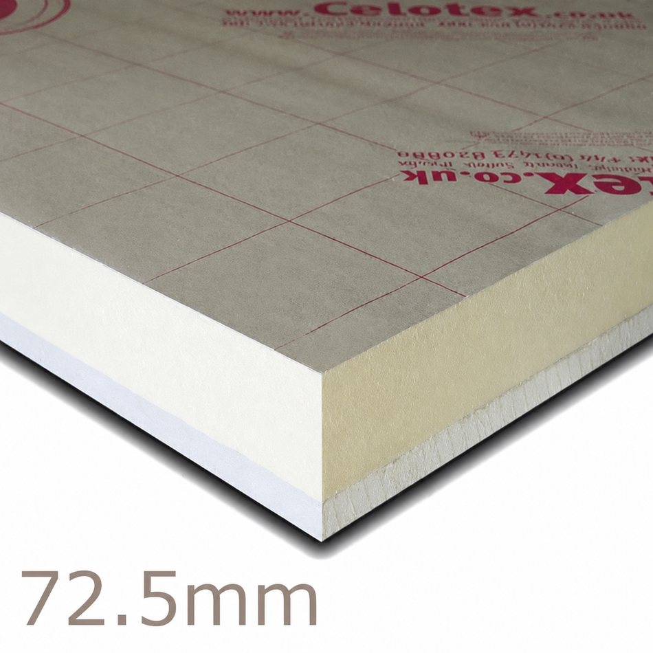 Celotex PL4000 PIR LAMINATE 72.5mm 2400x1200mm