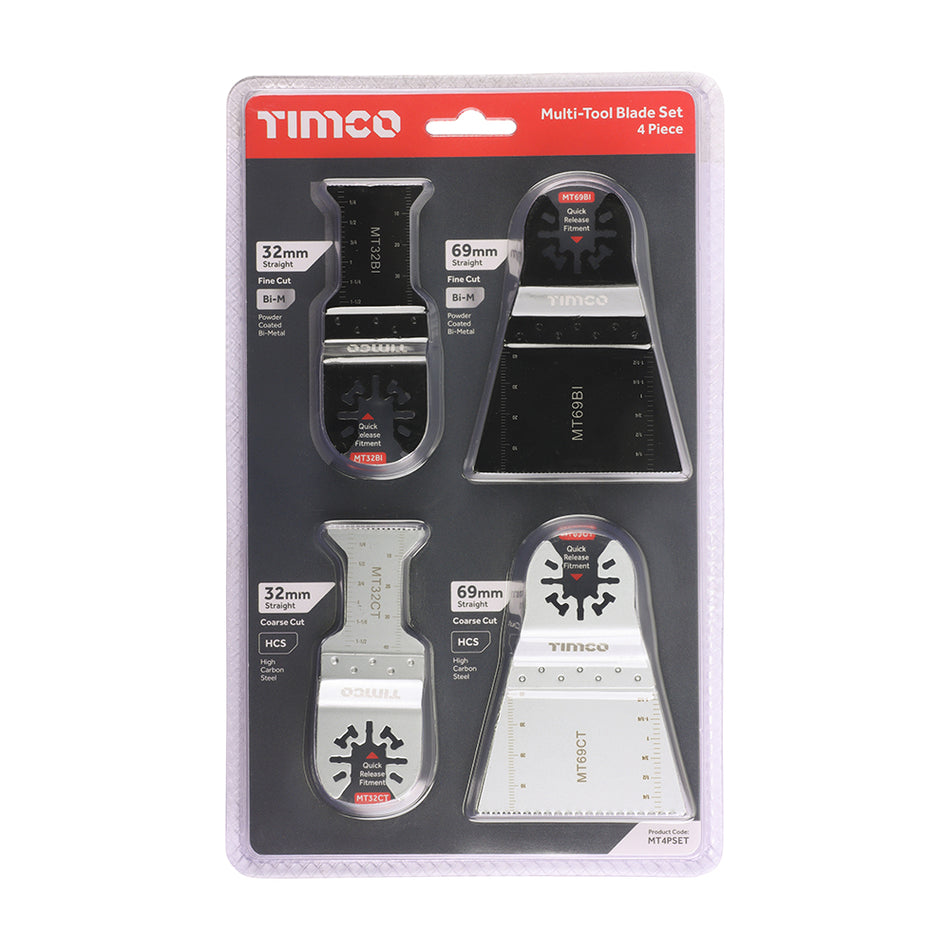 Timco Multi-Tool Blade Sets - 4 Piece Set