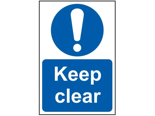 Keep Clear - PVC Sign 200 x 300mm
