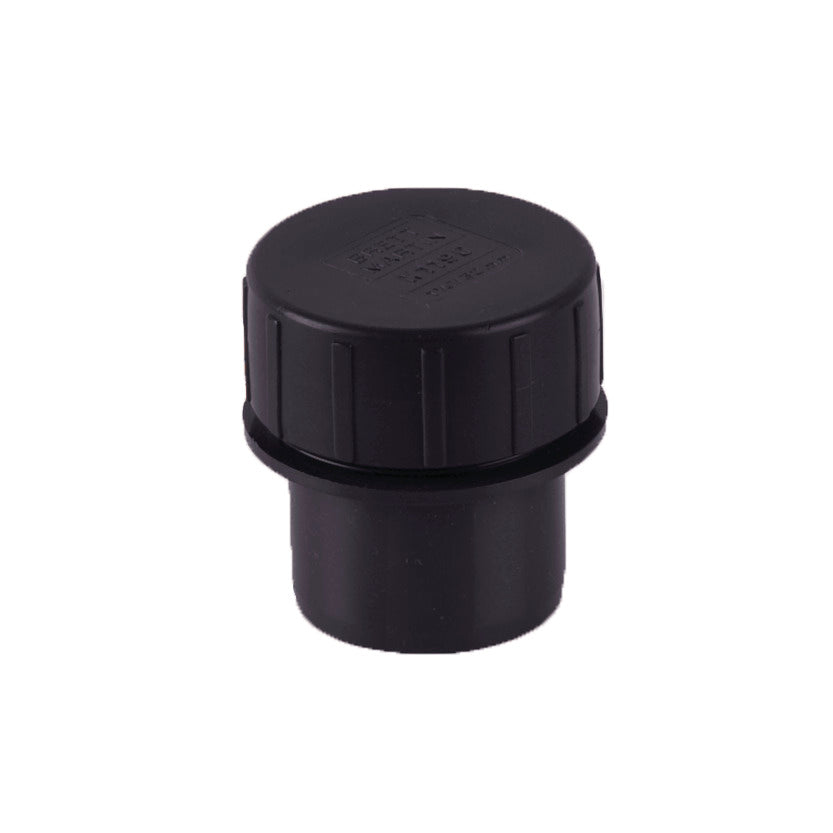 Black Solvent Access Plug