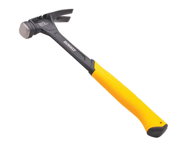 XMS25DEWHAM DeWalt 567G (20oz) Claw Hammer With Free 3 Piece Nail Set