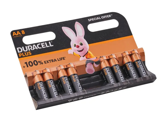 XMS25DURAA8 Duracell AA Plus Power 8 Pack
