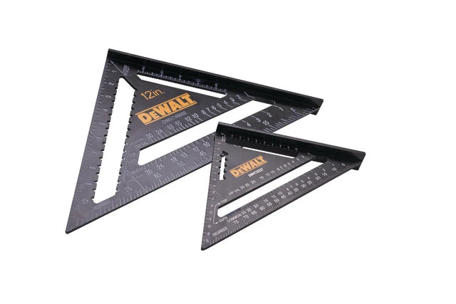 XMS25SQTWIN DeWalt 175mm (7in) & 300mm (12in) Rafter Square Twin Pack