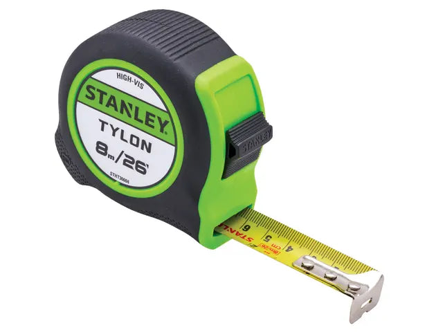 XMS25TAPE8 STANLEY Hi-Viz Tylon Tape 8m (26ft)