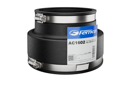Fernco Drain Flexible Coupler 160 - 122mm Clay to PVC AC1602