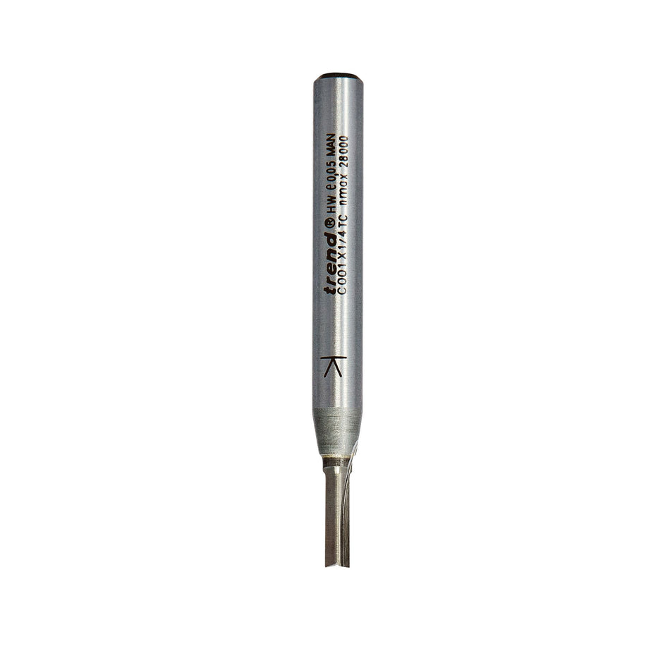 Trend C001X1/4TC - Two Flute Cutter 3.2mm diameter