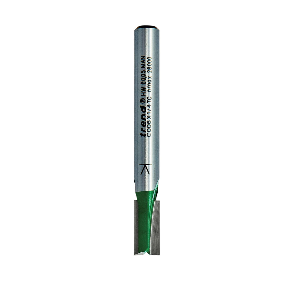 Trend C006X1/4TC - Two Flute Cutter 6.3mm diameter