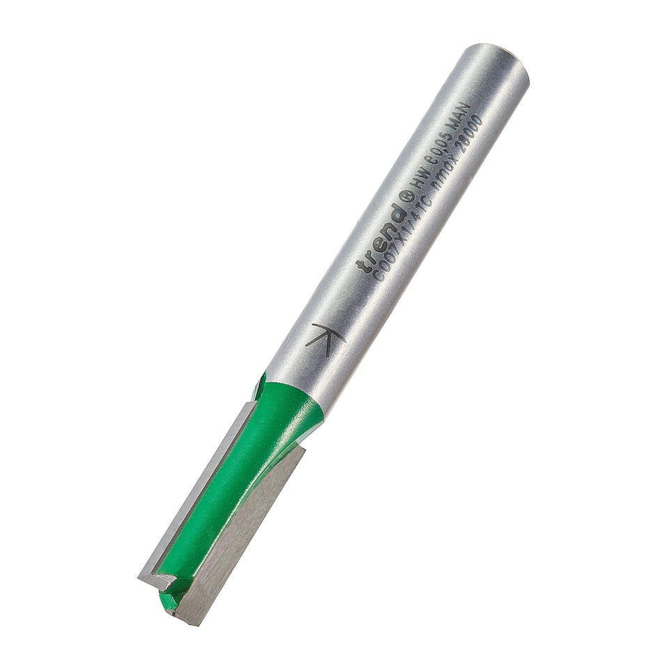 Trend C007X1/4TC - Two Flute Cutter 6.3mm diameter