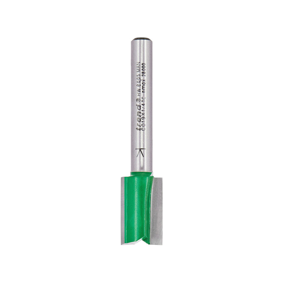 Trend C019X1/4TC - Two Flute Cutter 12mm diameter