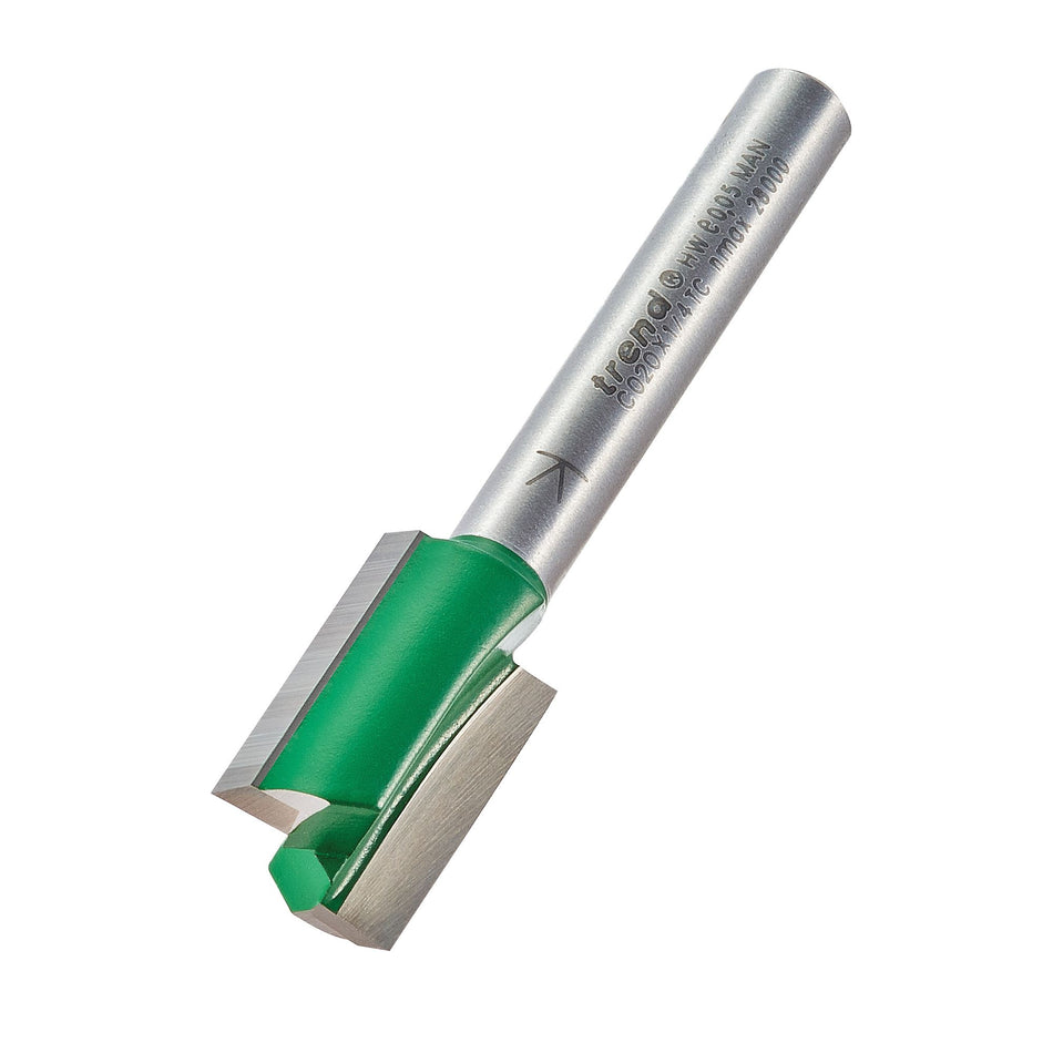 Trend C020X1/4TC - Two Flute Cutter 12.7mm diameter