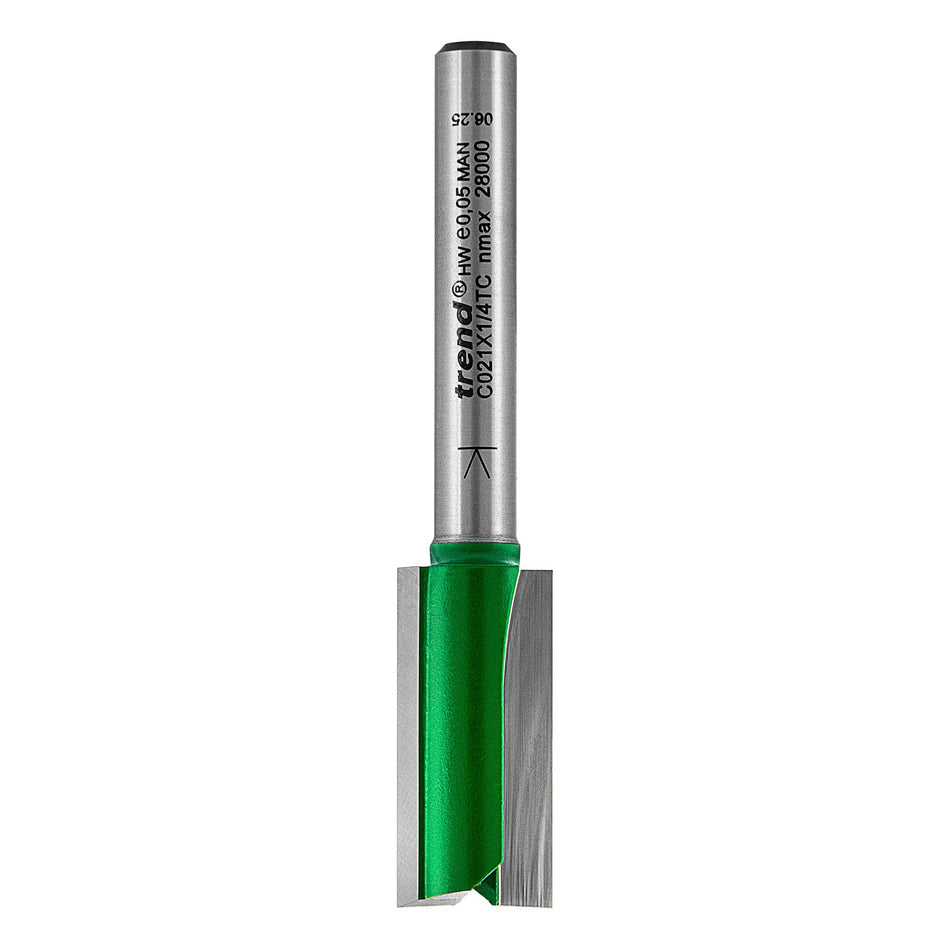 Trend C021X1/4TC - Two Flute Cutter 12.7mm diameter