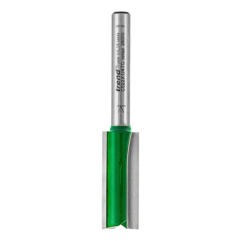Trend C022X1/4TC - Two Flute Cutter 12.7mm diameter