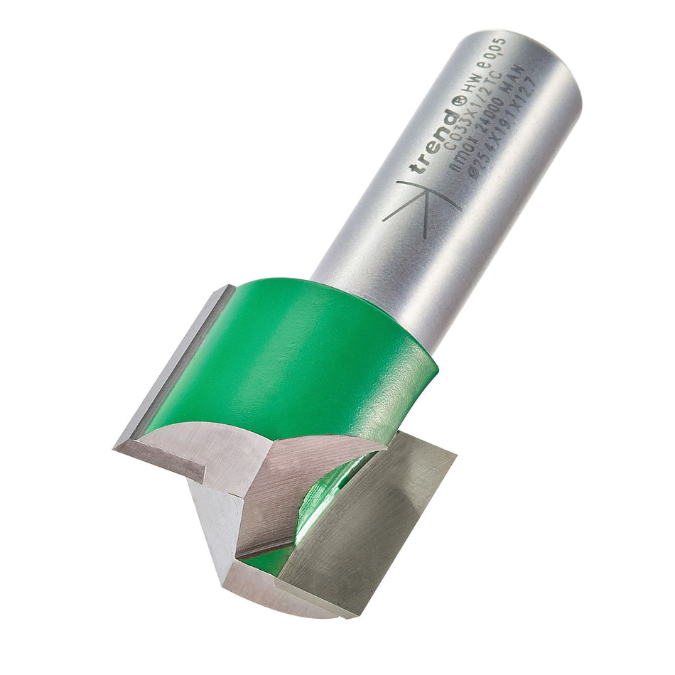 Trend C033X1/2TC - Two Flute Cutter 25.4mm diameter