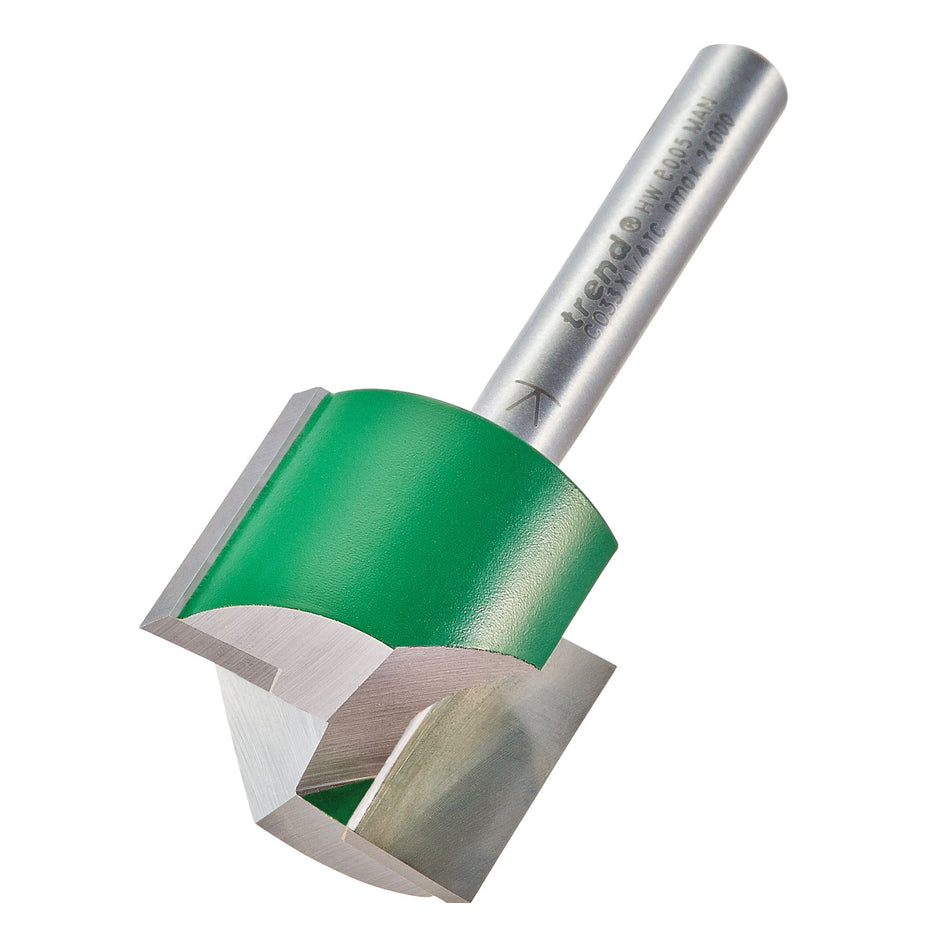 Trend C033X1/4TC - Two flute cutter 25.4mm diameter