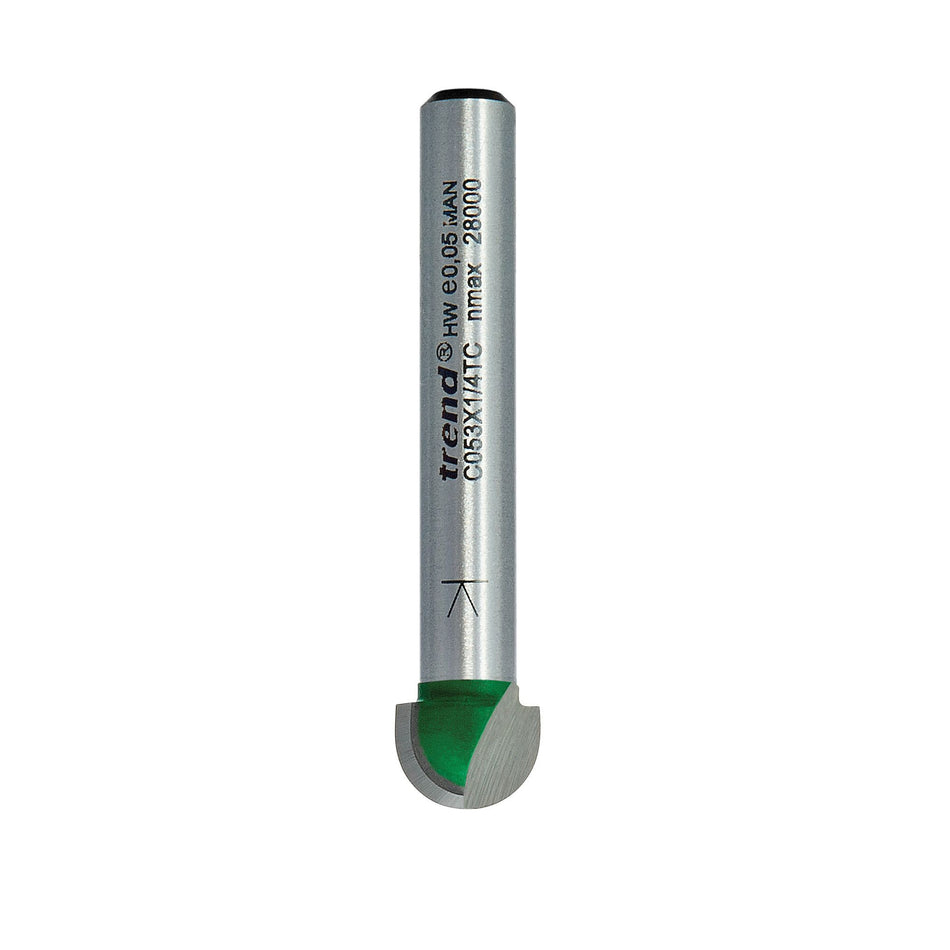 Trend C053X1/4TC - Radius 4.8mm radius x 9.5mm diameter