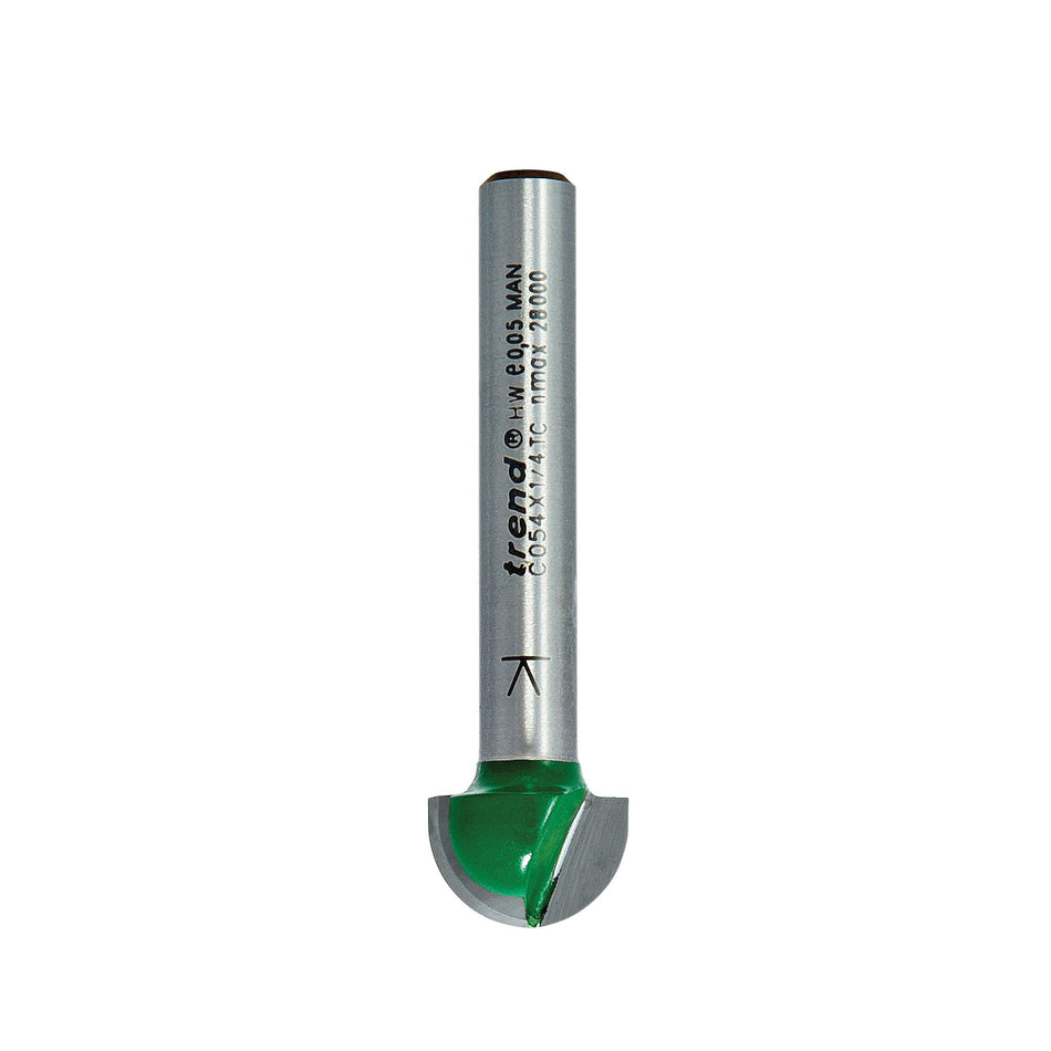Trend C054X1/4TC - Radius 6.3mm radius x 12.7mm diameter