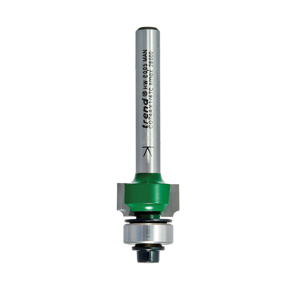 Trend C074AX1/4TC - Rounding over 1.6mm radius x 7.9mm cut