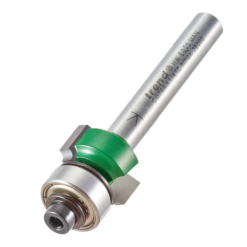 Trend C074AX1/4TC - Rounding over 1.6mm radius x 7.9mm cut