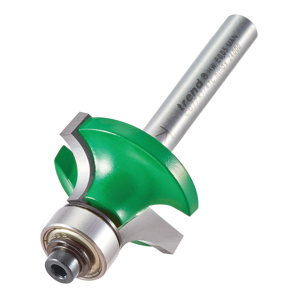 Trend C077X1/4TC - Rounding over 7.9mm radius x 12.7mm cut