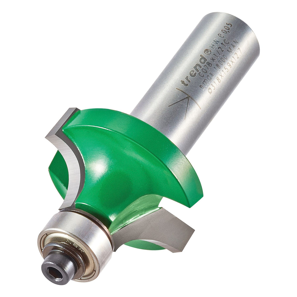 Trend C078X1/2TC - Rounding over 9.5mm radius x 15.9mm cut