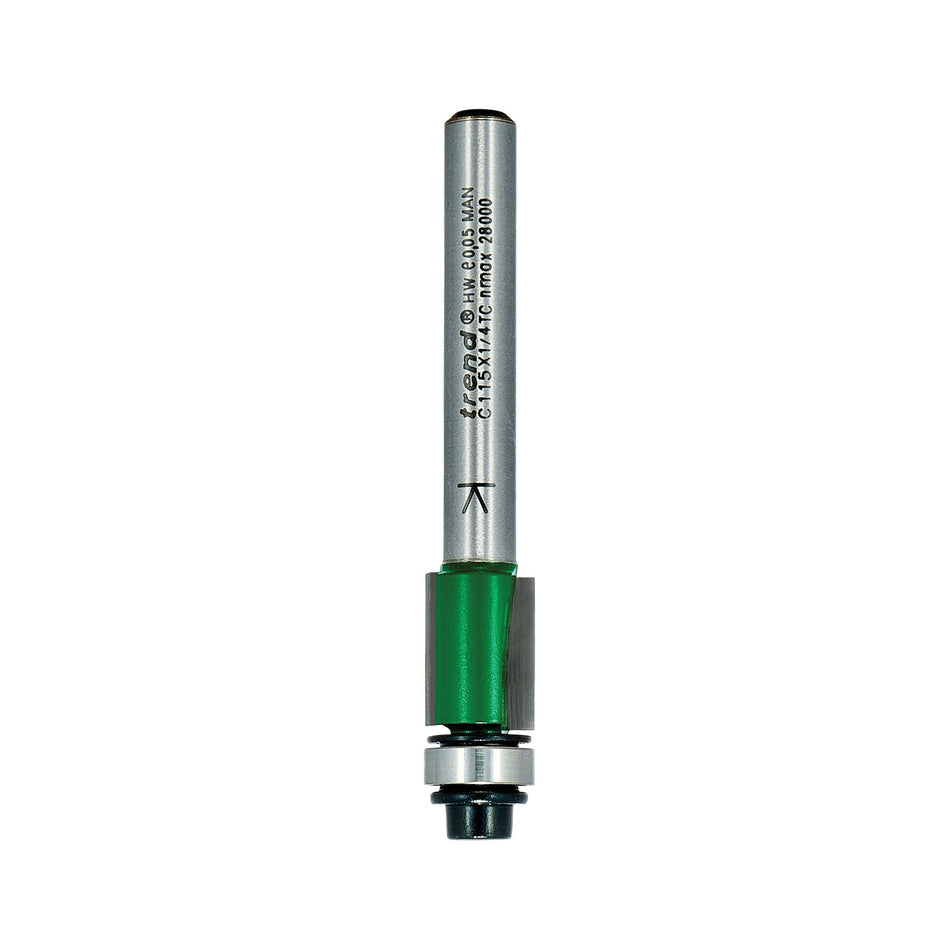 Trend C115X1/4TC - Self guided trimmer 9.5mm diameter