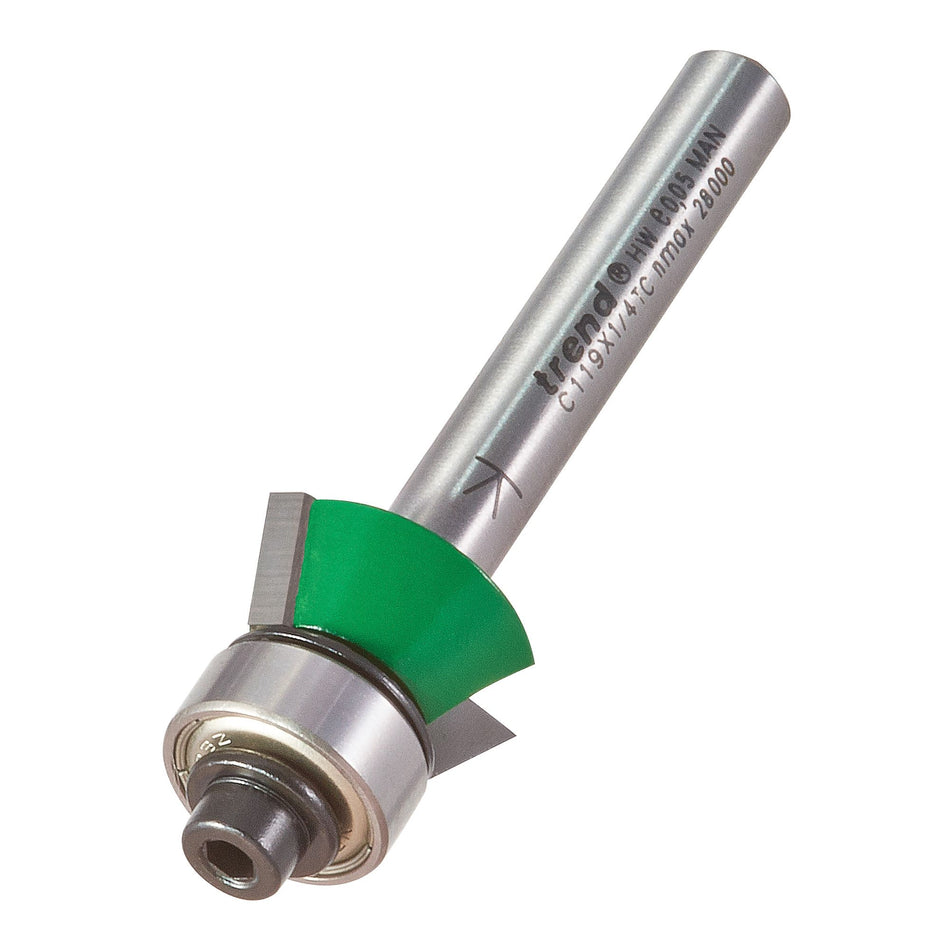 Trend C119X1/4TC - Self guided bevel trim angle=65 degrees