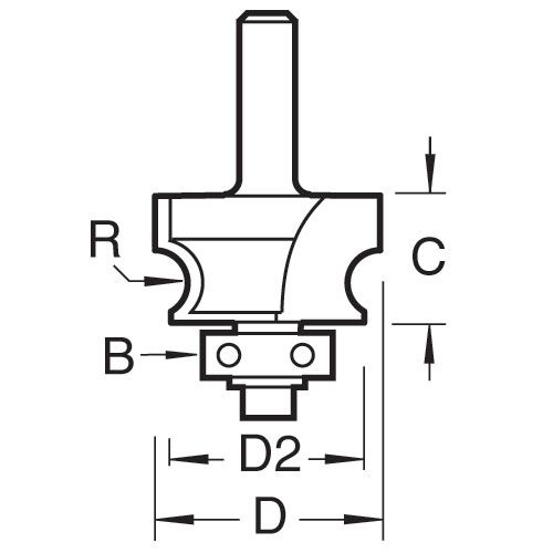 Trend C130X1/4TC - Corner bead 4.8mm radius