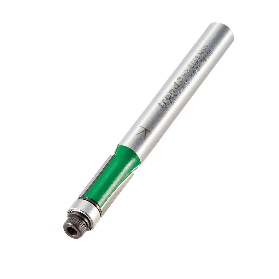 Trend C167X1/4TC - Guided trimmer 6.35mm diameter x 12.7mm