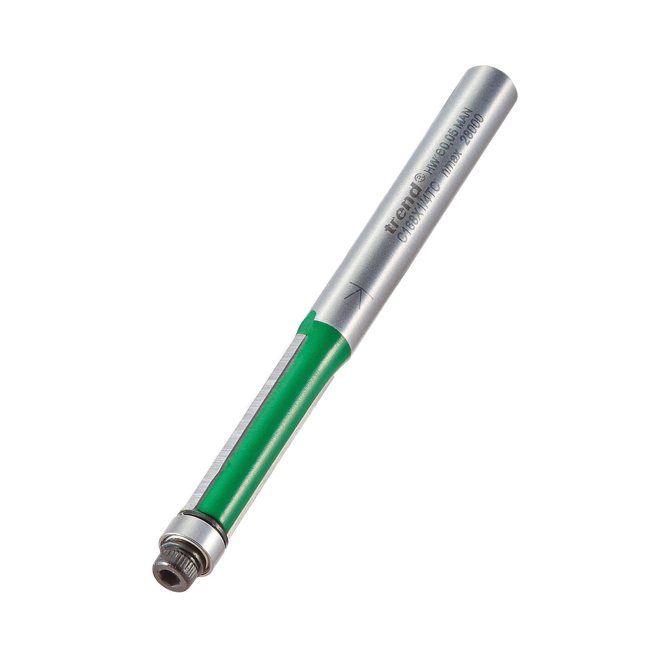 Trend C168X1/4TC - Guided trimmer 6.35mm diameter x 25.4mm