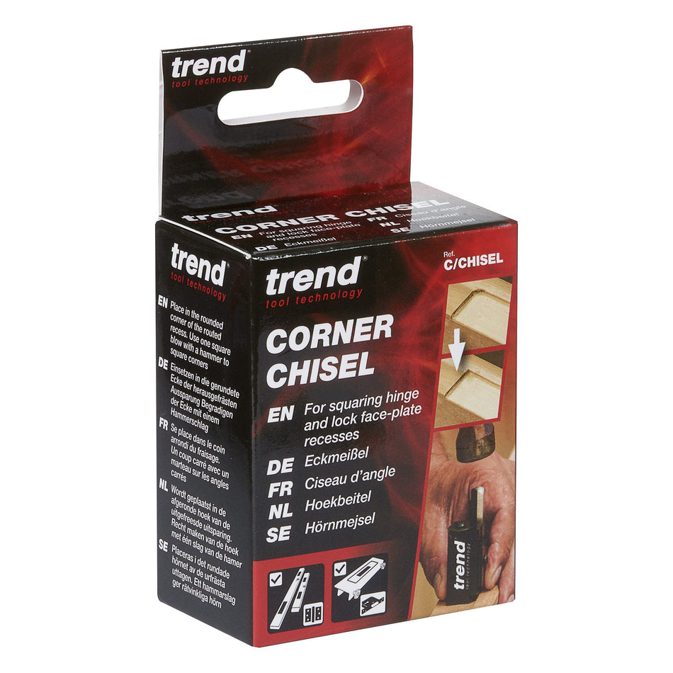 Trend C/CHISEL - Trend Corner Chisel - To quickly square up rounded corners when using lock and hinge jigs.