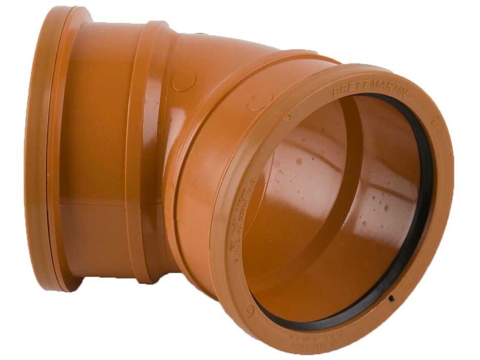 Brett Martin Underground 110mm x 45° Double Socket Bend
