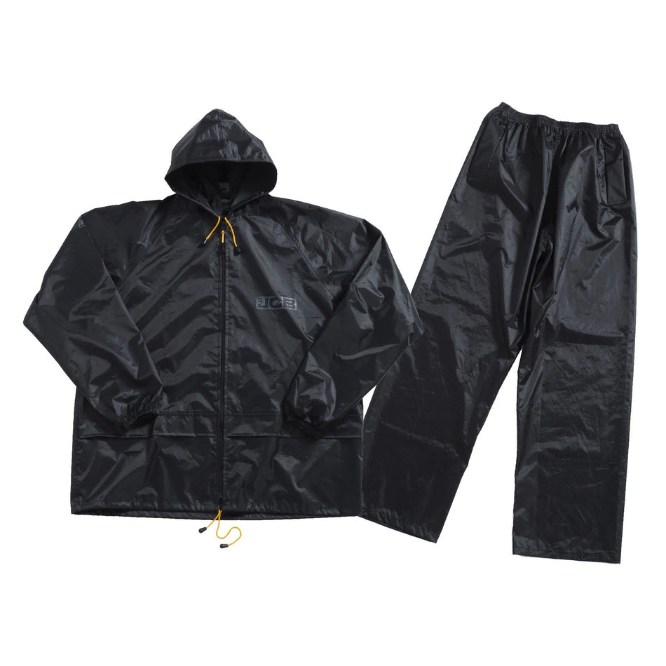 JCB Black 2 Piece Rain Suit