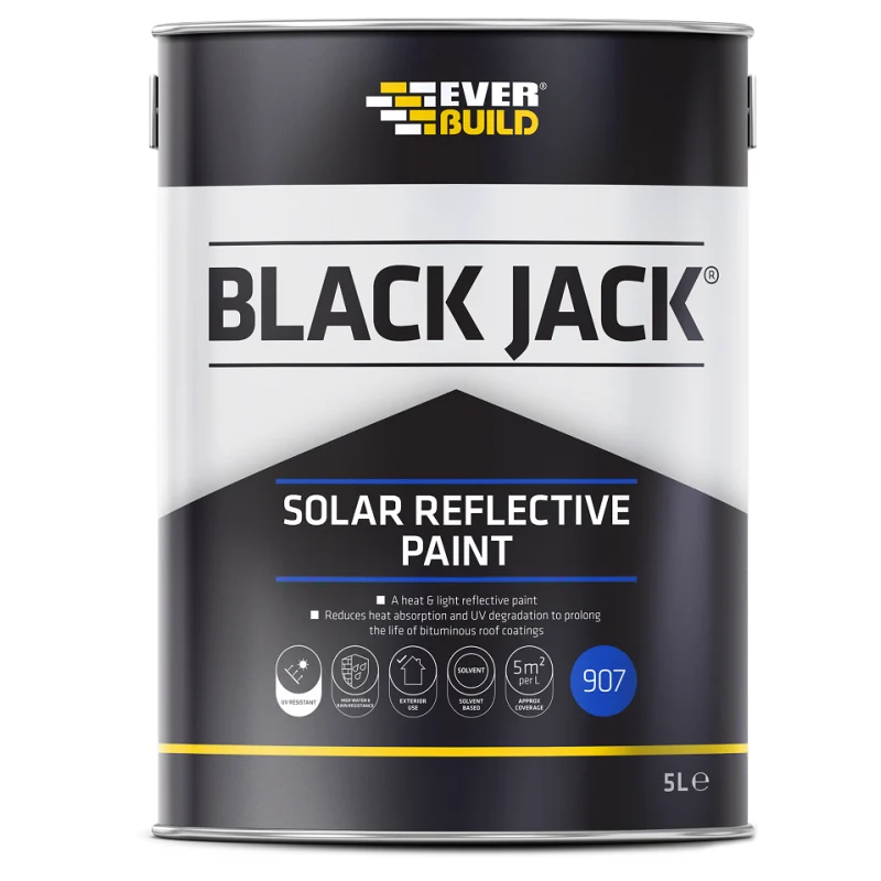 Everbuild Black Jack Solar Reflective Paint 5L