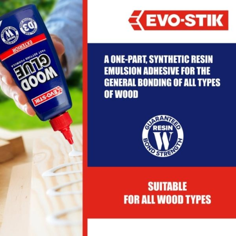 Evo-Stik Resin 'W' Weatherproof Wood Adhesive 1 litre